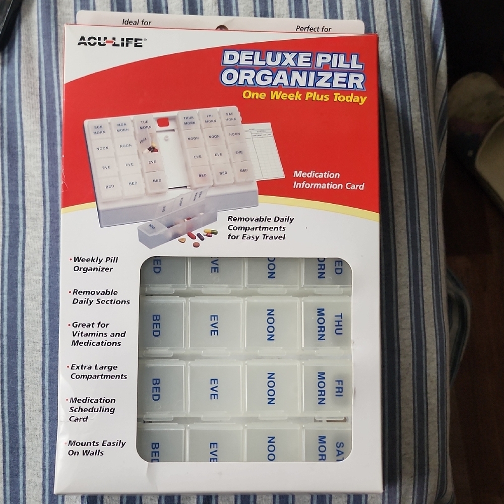 Acu-Life Deluxe Pill Organizer
